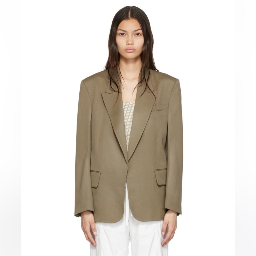 Low Classic Beige Wool Blazer